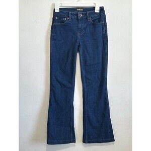 Rank 45 Bootcut Jeans Women's 26x29 Low Rise Blue Dark Wash Stretch Western